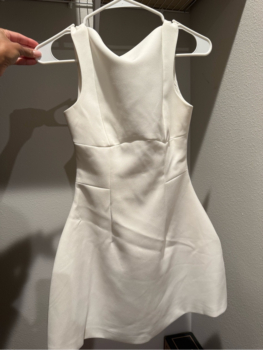 Babyboo White Sleeveless Mini Dress